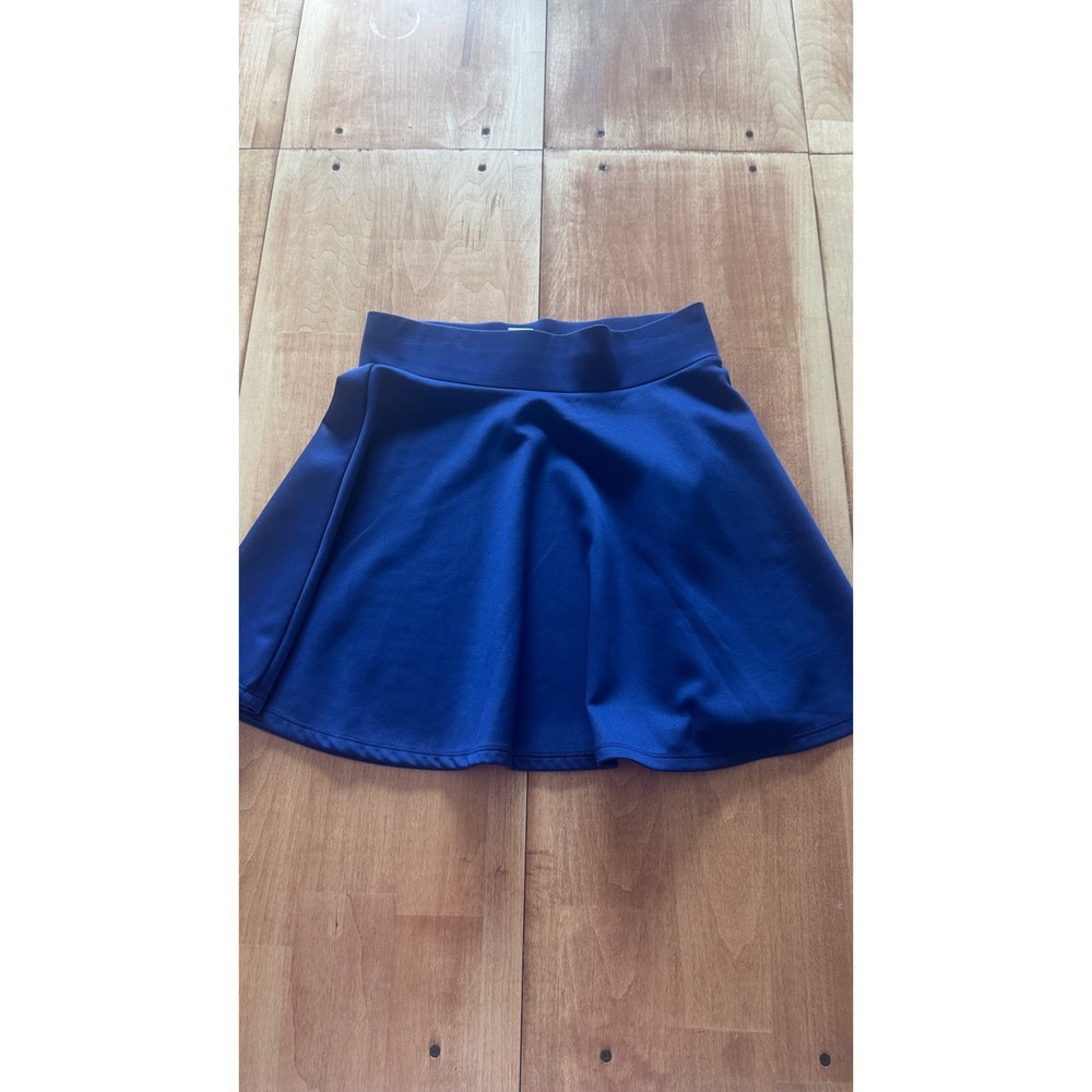 Charlotte Russe Royal Blue Skater Mini Skirt Womens Medium Stretchy Flared Solid